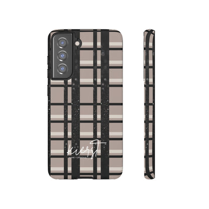 Elevated Neutrals Plaid Samsung Galaxy Case | Structured Style, Soft Edge