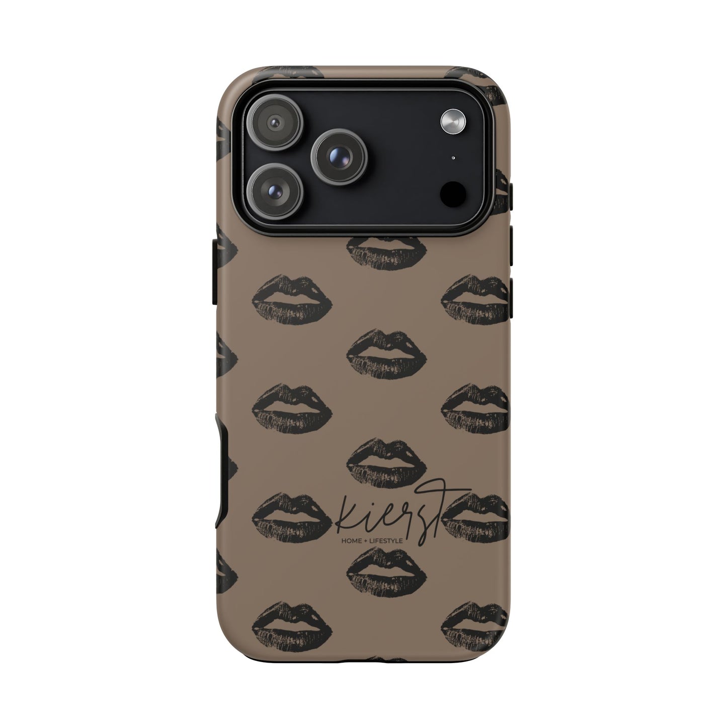 Black Lips and Mocha iPhone Case