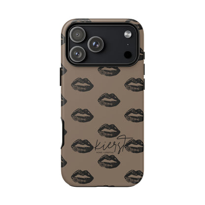 Black Lips and Mocha iPhone Case