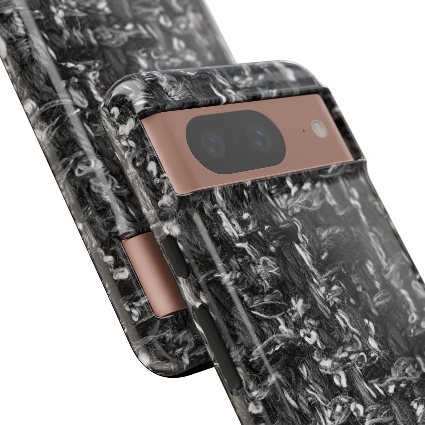Grey Tweed Print Google Pixel Phone Case