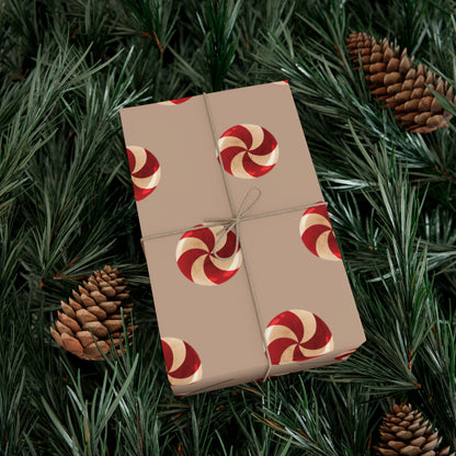 Cany Peppermints Gift Wrapping Paper