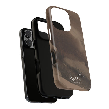 Brown Abstract iPhone Case