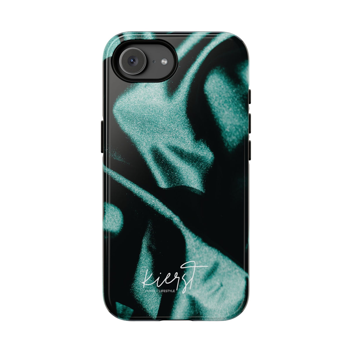 Emerald Silk Print iPhone Case