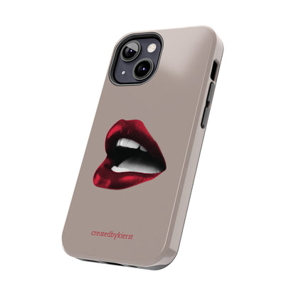 Vintage Newspaper Red Lips iPhone Case