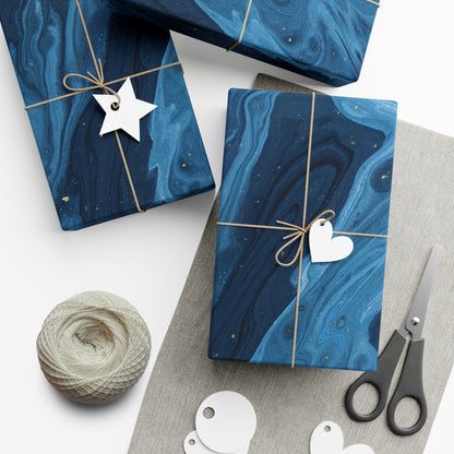 Blue Marble Gift Wrapping Paper