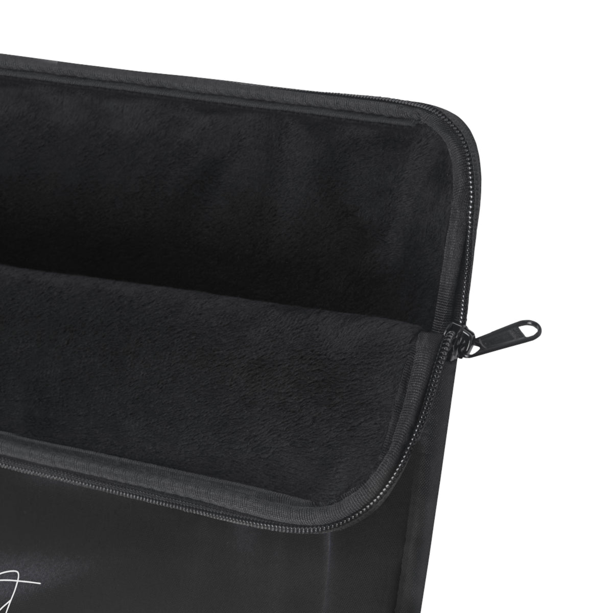Black Silk Print Laptop Sleeve