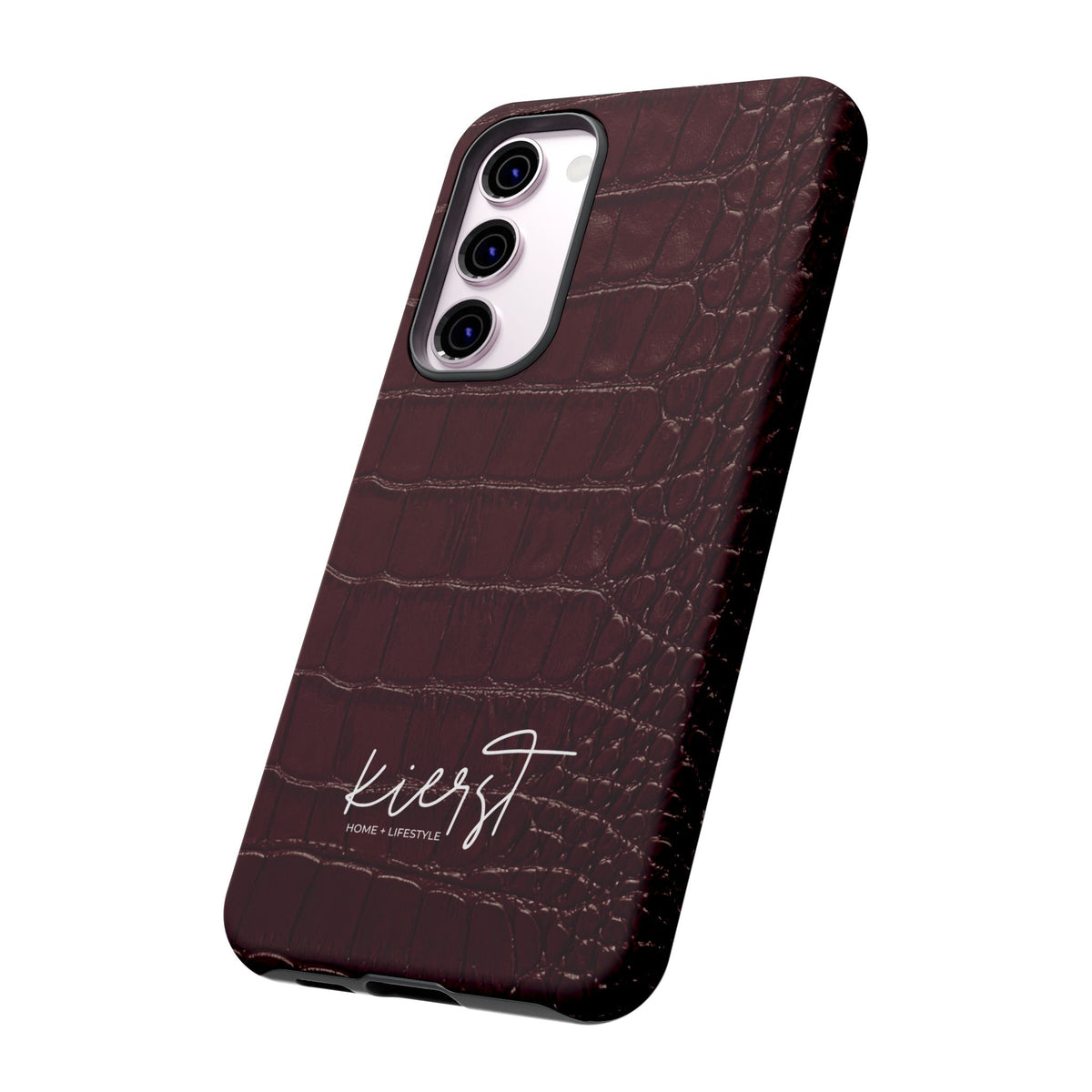 Signature Velvet Noir Crocodile Print Samsung Galaxy Phone Case