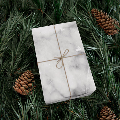 Lived-In Grey Marble Gift Wrapping Paper