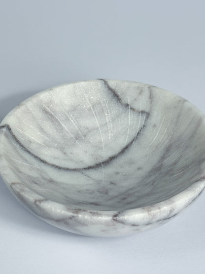 White and Grey Marble Trinket Dishes