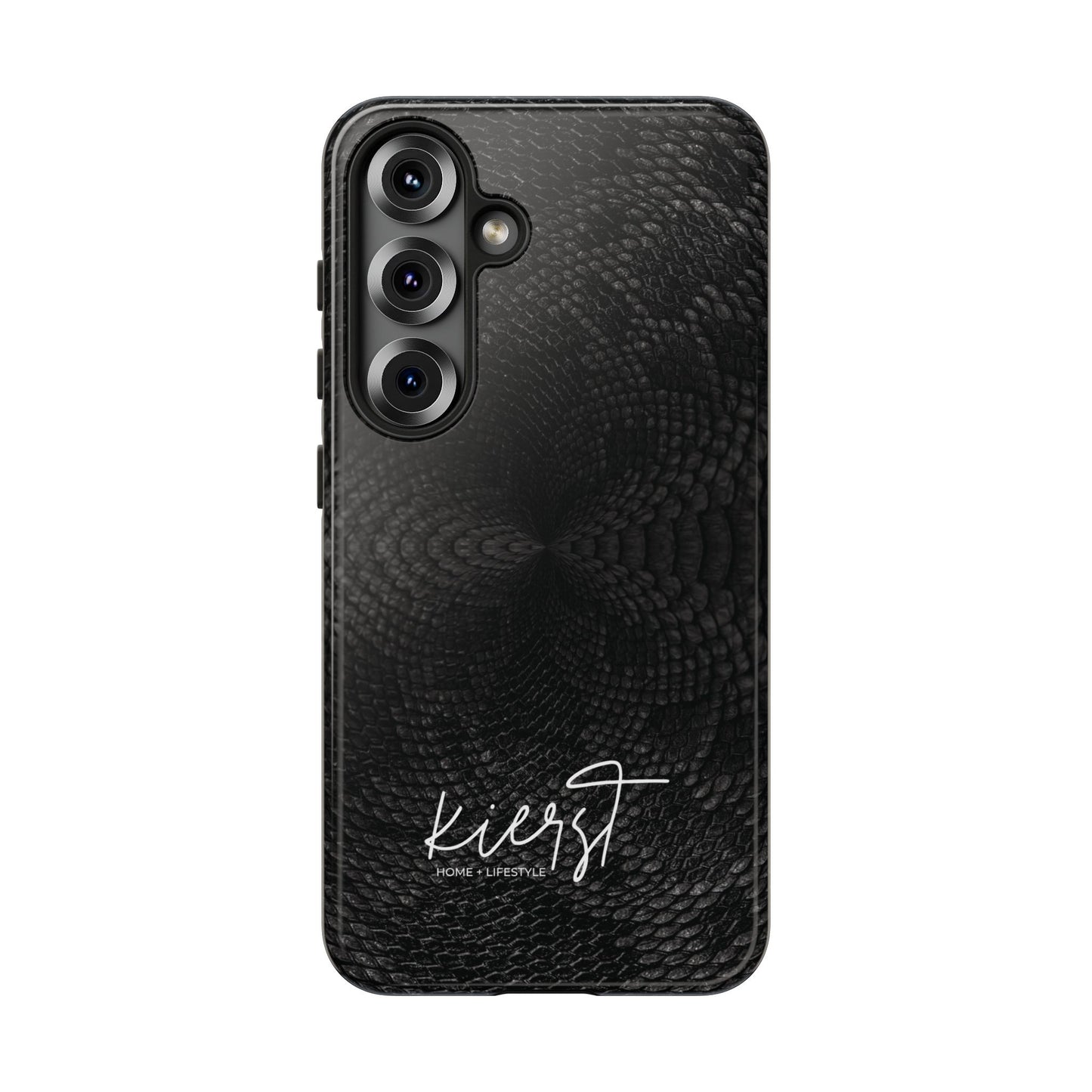 Black + Grey Snake Print Samsung Galaxy Phone Case
