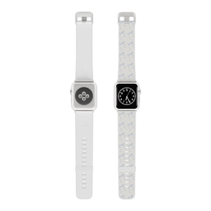 Multiple Thin Blue Bows Apple Watch Band