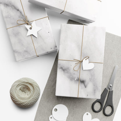 Lived-In Grey Marble Gift Wrapping Paper