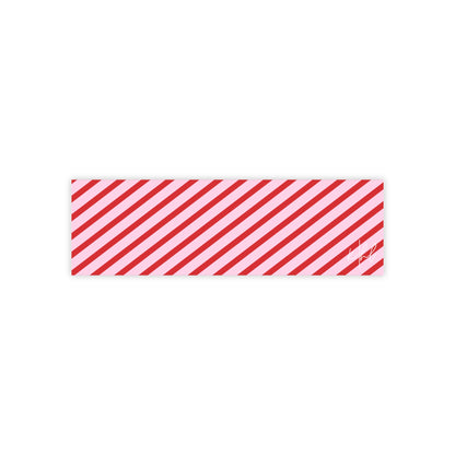 Holiday 25 Pink and Red Diagonal Striped Post-it® Note Pad