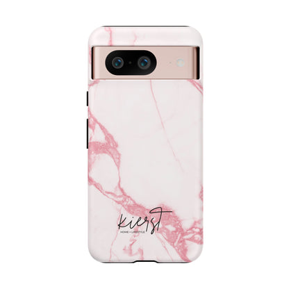 Pink & White Marble Google Pixel Case | Soft Polish, Everyday Protection