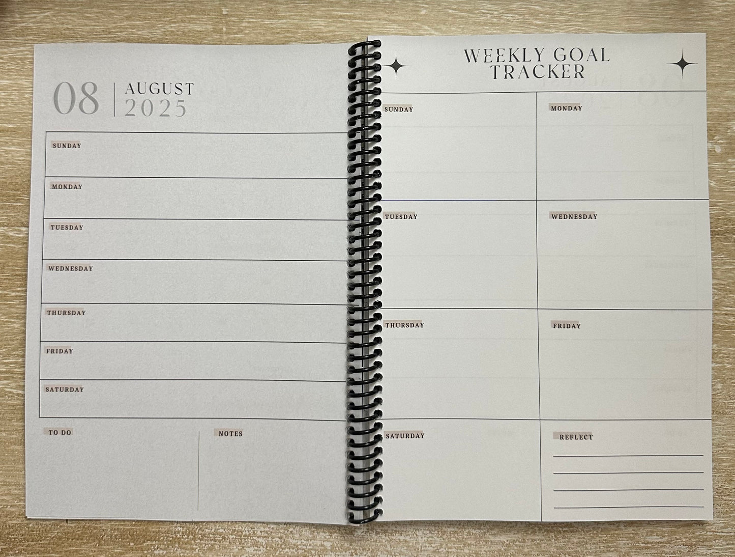 Academic Year Planner Lived-In Grey Marble