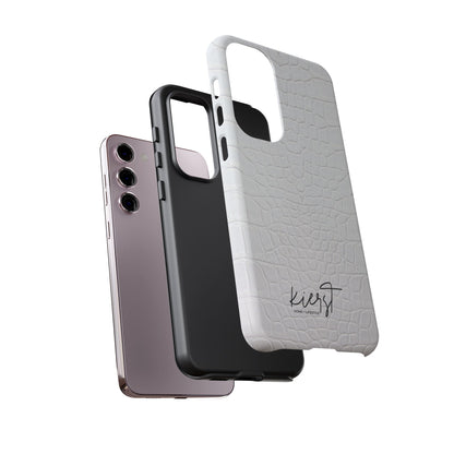 White Alligator Samsung Galaxy Case | Classic Texture Meets Modern Edge