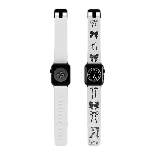 Black Bow Apple Watch Band – Classic Bows, Clean Contrast
