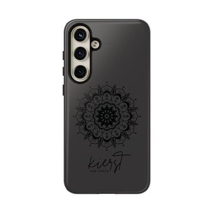 Black Mandala Samsung Galaxy Phone Case | Elevated Symmetry, Timeless Energy