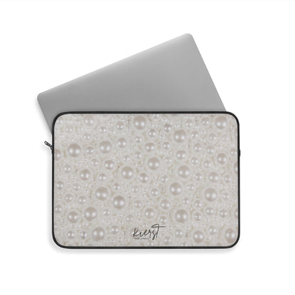 Various Pearls Laptop Sleeve | Glam Neutrals for Elevated Workspaces
