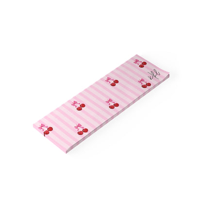 Cherries on Pink Stripes Post-it® Note Pad