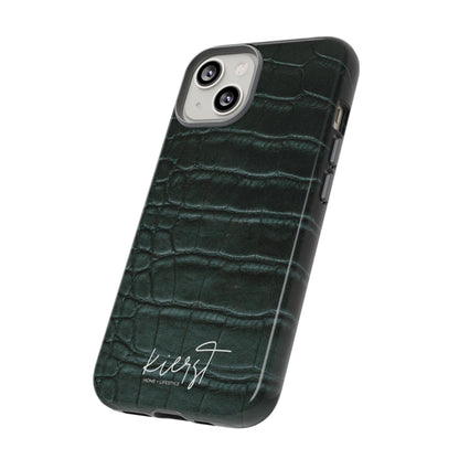 Emerald Crocodile Print iPhone Case | Designed to Stand Out