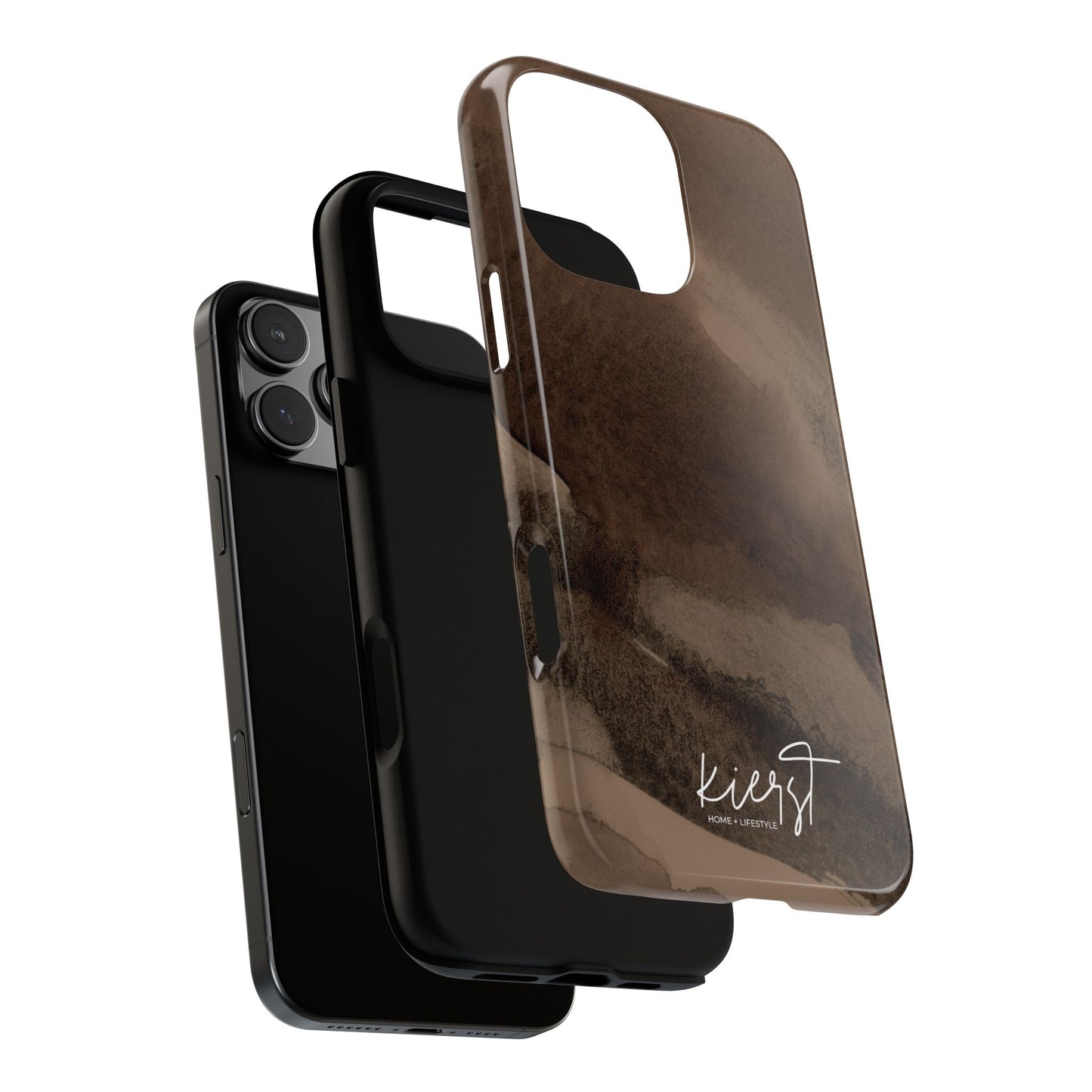 Brown Abstract iPhone Case