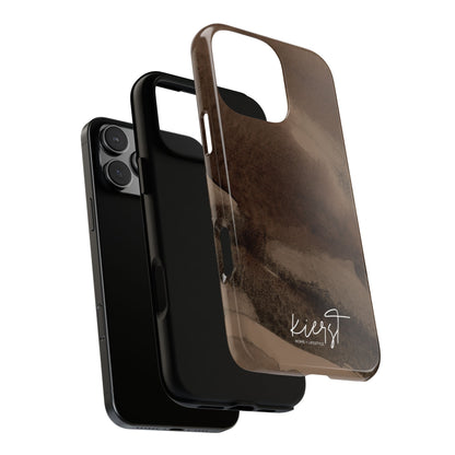 Brown Abstract iPhone Case