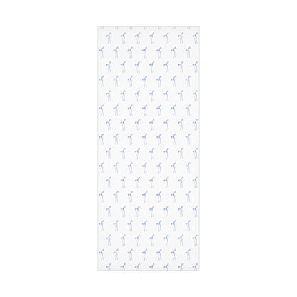 Delicate Blue Bow Gift Wrapping Paper – Hand-Painted Style Ribbon Pattern on White