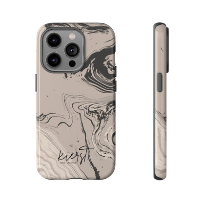Cream, Grey, and Taupe Marble iPhone Case | A Bold Neutral Grounded in Softness