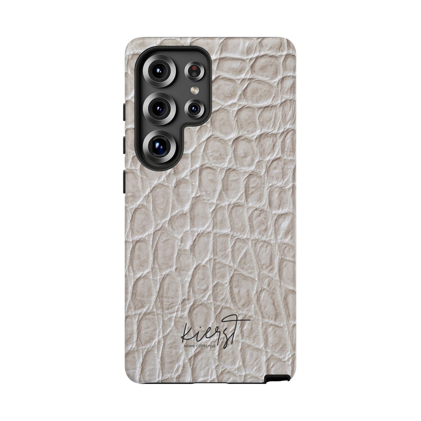 Cream Reptile Print Samsung Galaxy Phone Case