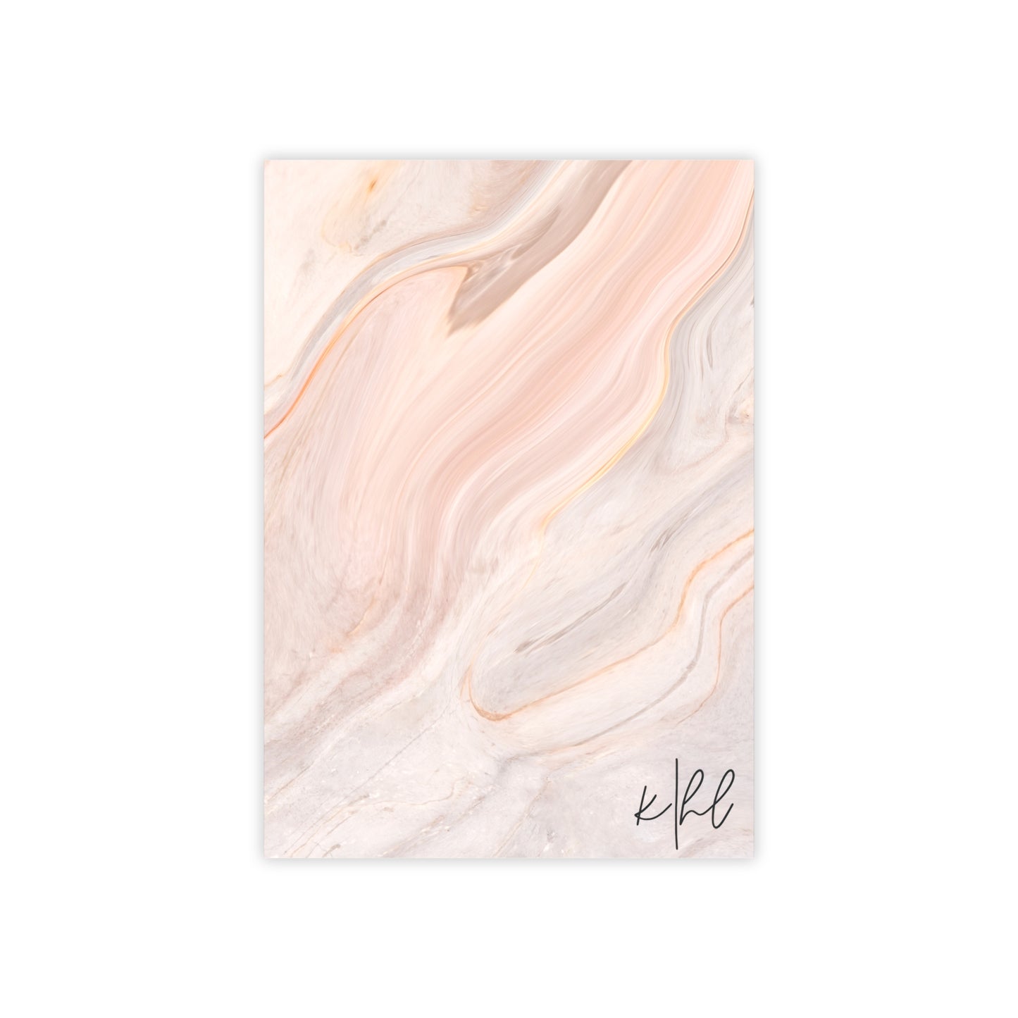 Blush Swirl Marble Post-it® Note Pad | Soft Pink Marble-Inspired Sticky Notes for Chic Desks
