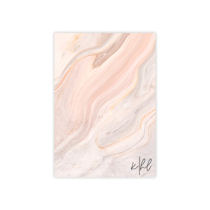 Blush Swirl Marble Post-it® Note Pad | Soft Pink Marble-Inspired Sticky Notes for Chic Desks