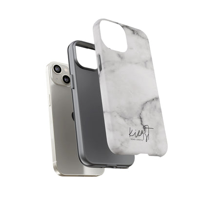 Lived-In White and Grey Marble iPhone Case | Curated Calm, Captured in Marble