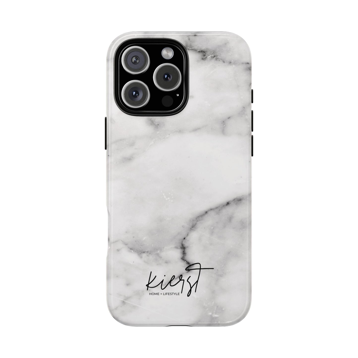 Lived-In White and Grey Marble iPhone Case