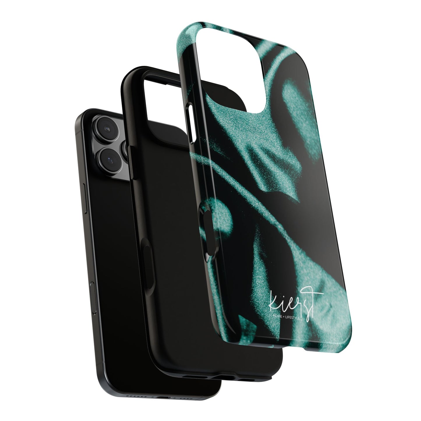 Emerald Silk Print iPhone Case