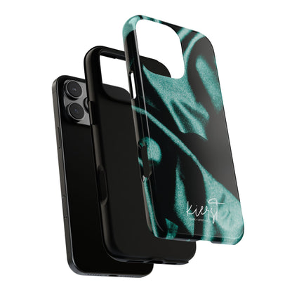 Emerald Silk Print iPhone Case