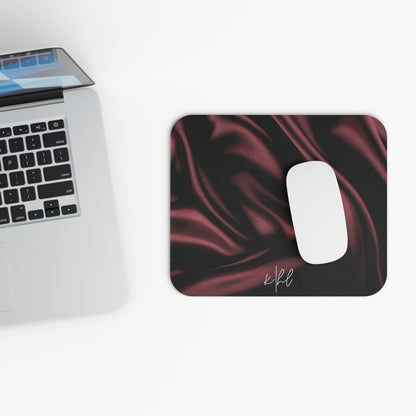 Signature Velvet Noir Silk Print Mouse Pad