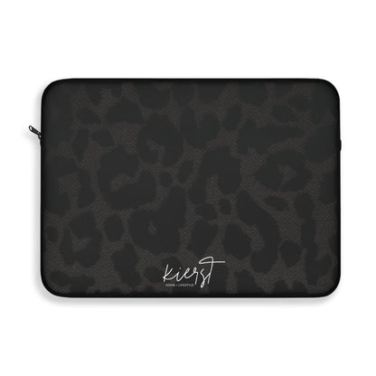 Black Leopard Laptop Sleeve | A Bold Neutral for On-the-Go Protection
