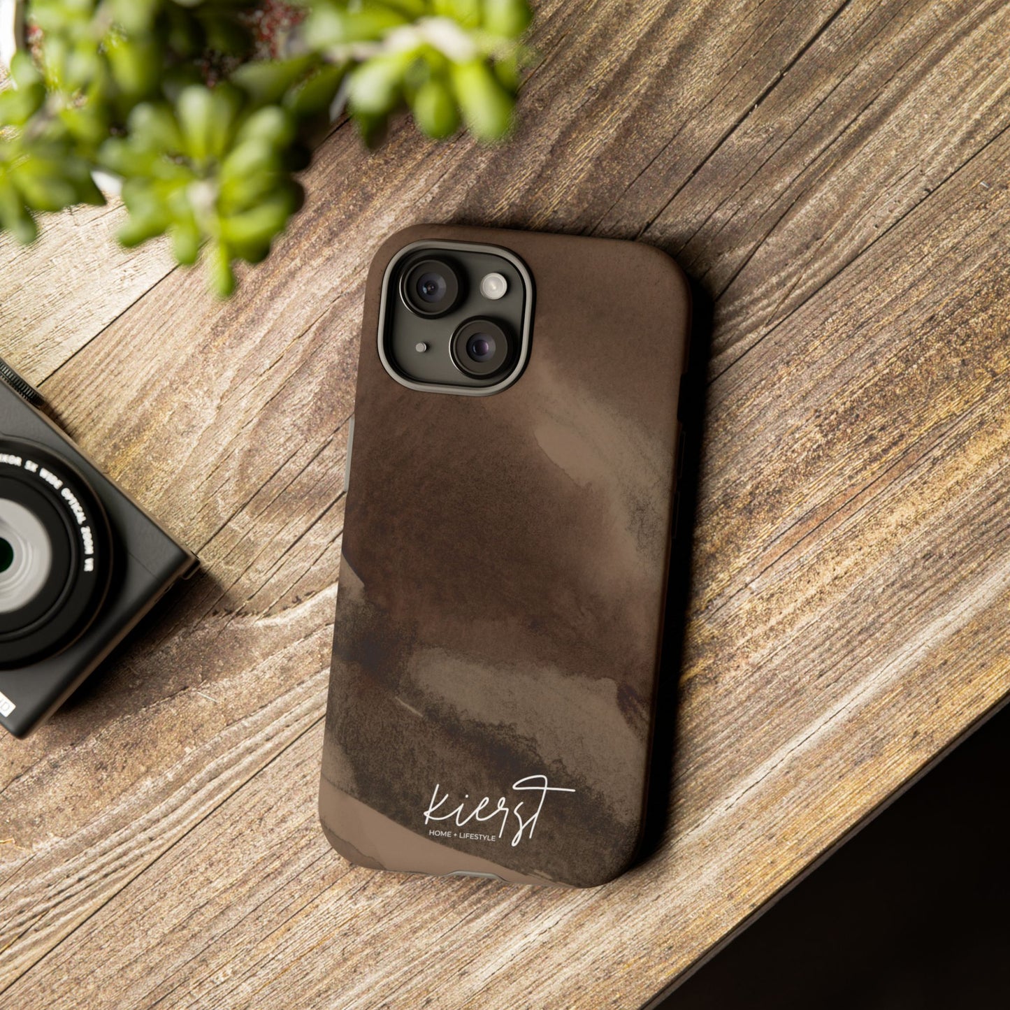 Brown Abstract iPhone Case