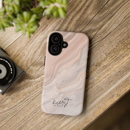 Blush Swirl Marble iPhone Case | Soft Curves, Strong Protection