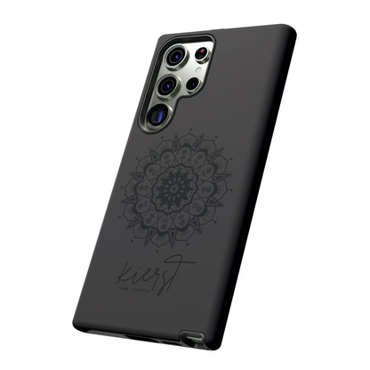 Black Mandala Samsung Galaxy Phone Case | Elevated Symmetry, Timeless Energy