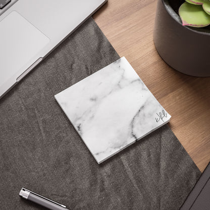 Lived-In Grey and White Marble Post-it® Note Pad