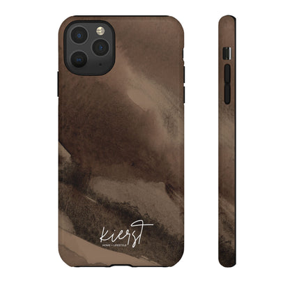 Brown Abstract iPhone Case