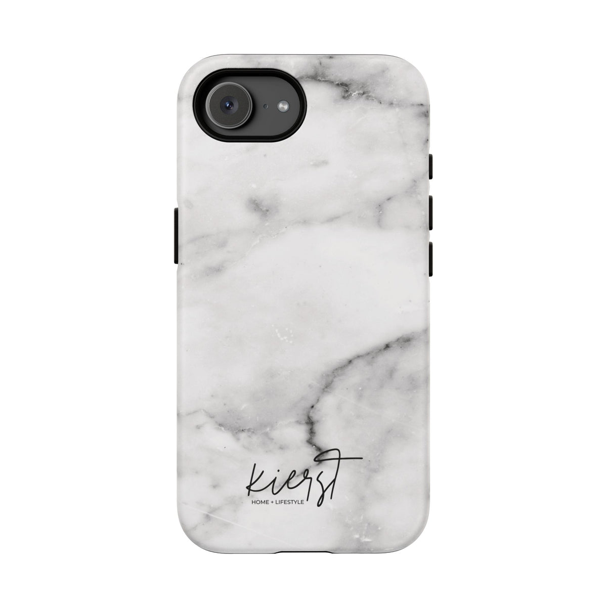 Lived-In White and Grey Marble iPhone Case