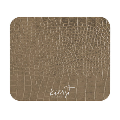Tan Alligator Print Mouse Pad | Classic Texture Meets Modern Function