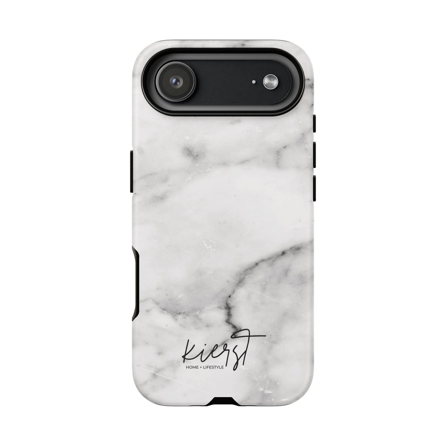 Lived-In White and Grey Marble iPhone Case