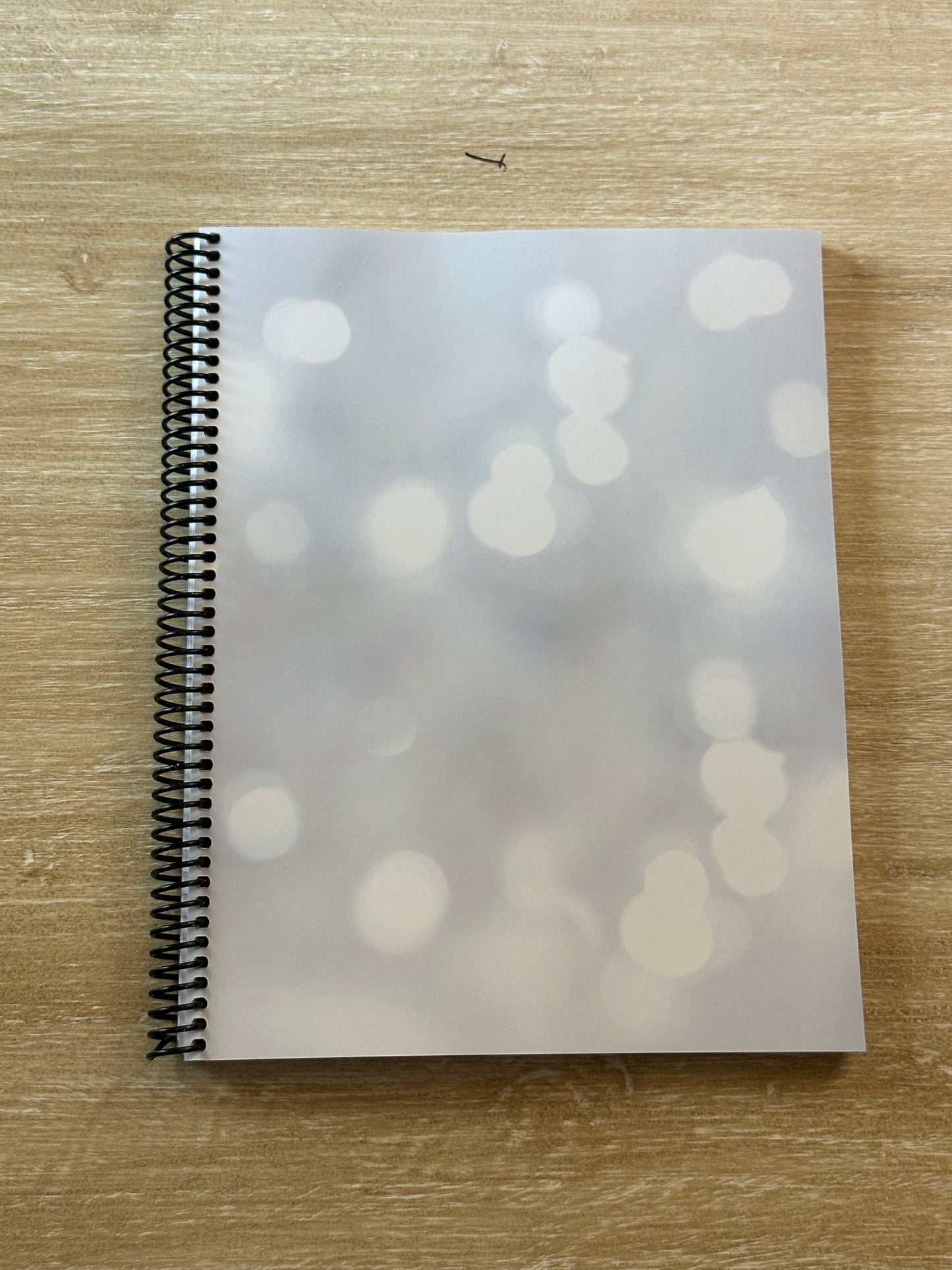 White Sparkle Notebook