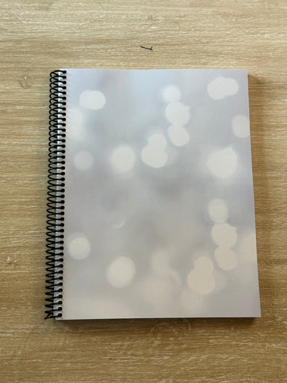 White Sparkle Notebook