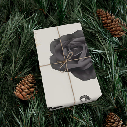 B&W Fashion Themed on Bone Gift Wrapping Paper