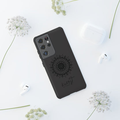 Black Mandala Samsung Galaxy Phone Case | Elevated Symmetry, Timeless Energy